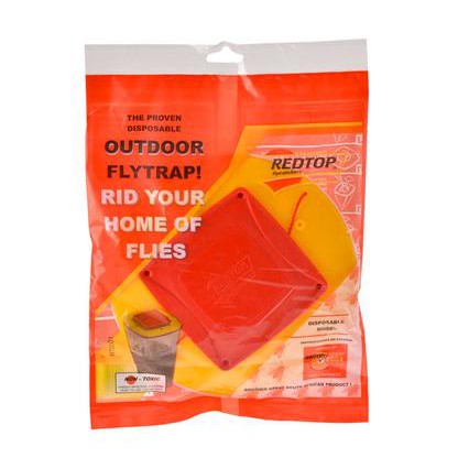 Fly Trap Disposable with Bait Redtop