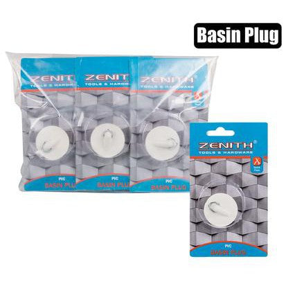 Basin Plug White Zenith