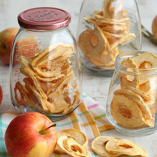 LAV Glass Canister Jar 1050ml Rose Gold Lid SGN1868