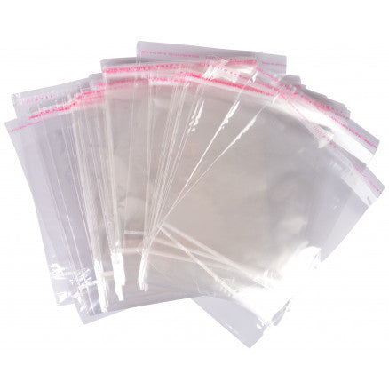 Polyprop Cellophane Selfseal Bags 15x25cm 40mic 100pack