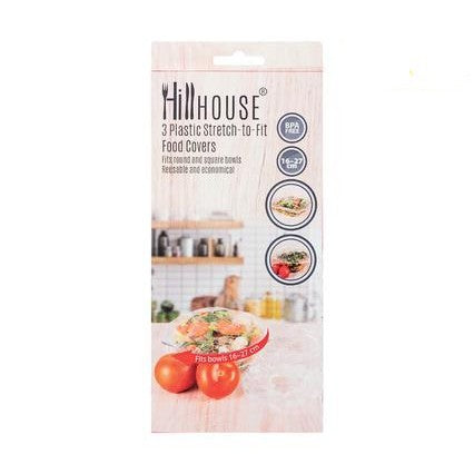 Hillhouse Plastic Food Bowl Cover 16cm 3pc