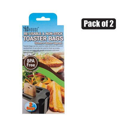 Hillhouse Reusable Non-Stick Food Toaster Bags 2pack