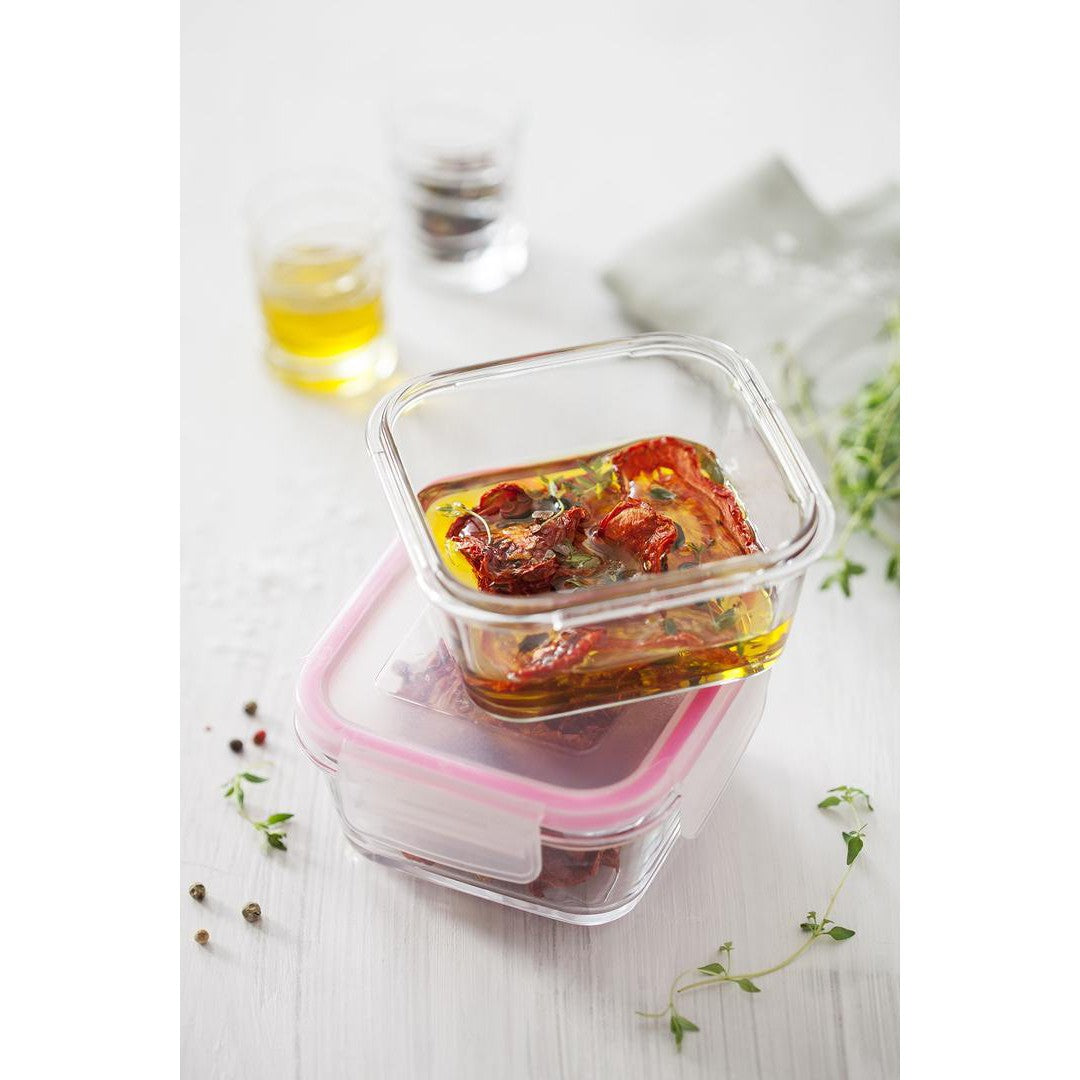 Glass Storage Tub 375ml with Tight Lid SGN2029 1pc