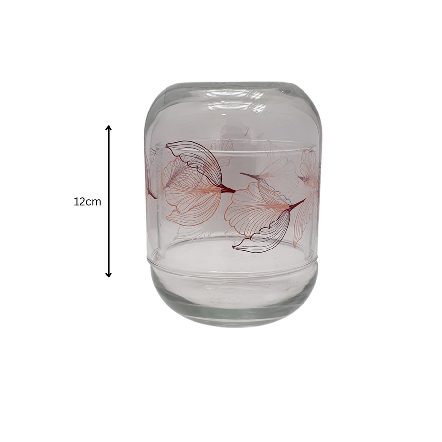 LAV Patisserie Glass Dome Jar 380ml Lalin Flower Jar SGN2388