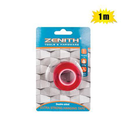 Zenith Extra Strong Double Sided Tape Extreme 18mm x 1Mtr