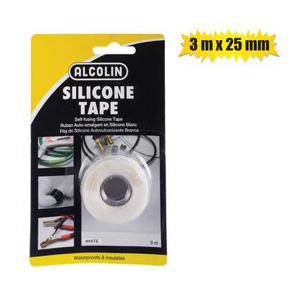 Alcolin Silicone Tape Silicone 3mx25mm White