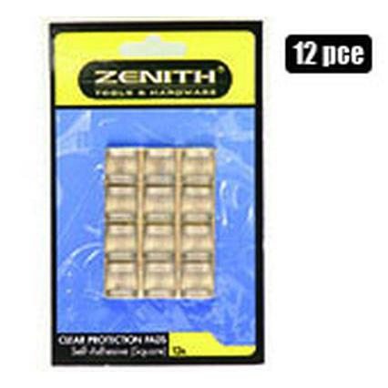 Zenith Clear Adhesive Protection Pads Square 12pcs
