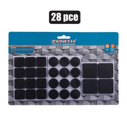 Zenith Black Adheisve Protection Pads 28pack