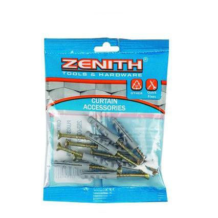 Zenith Curtain Plugs with Screw 10pcs