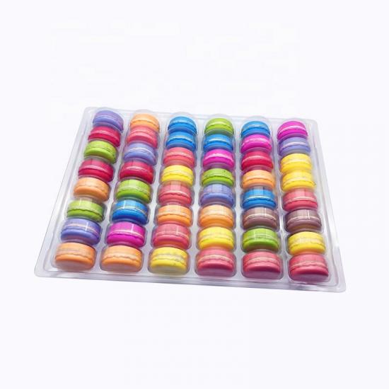 Macaron Display PET Container Tray 33.3x 25.2cm fits 48