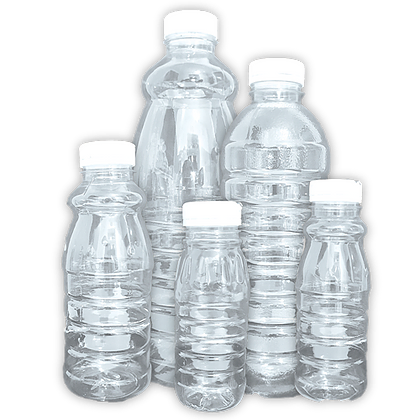250ml PET Plastic Bottle Clear with Lid BOT038