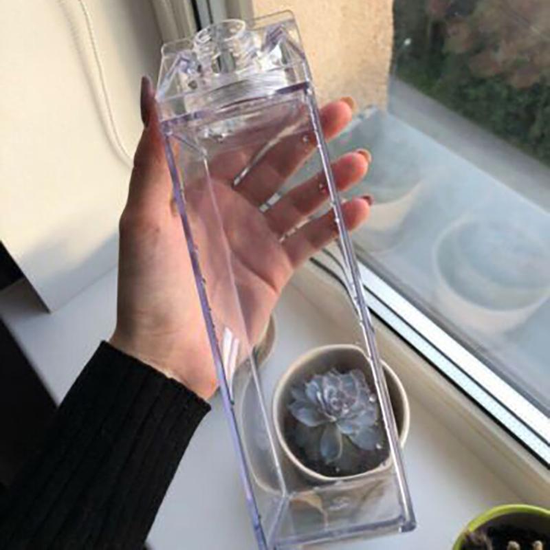Milk Carton Bottle 500ml Acrylic Plastic