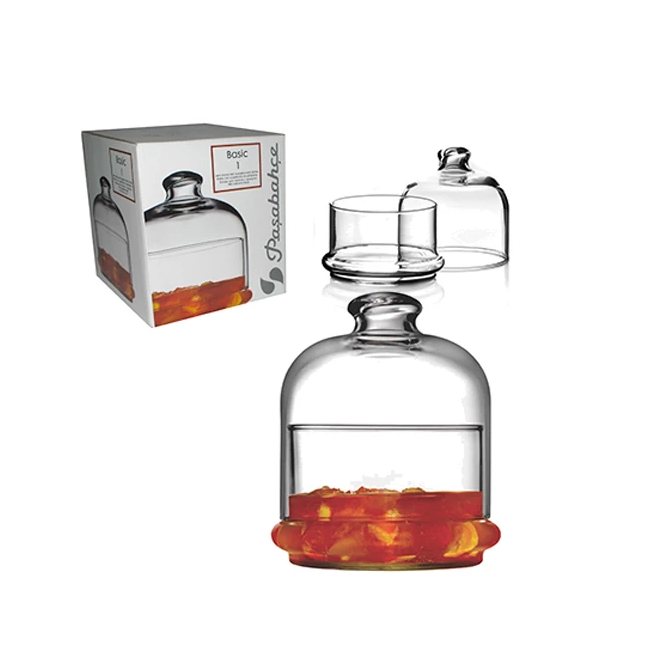 Pasabahce Patisserie Basic Glass Dome Jam Jar 9x9x11cm 23014