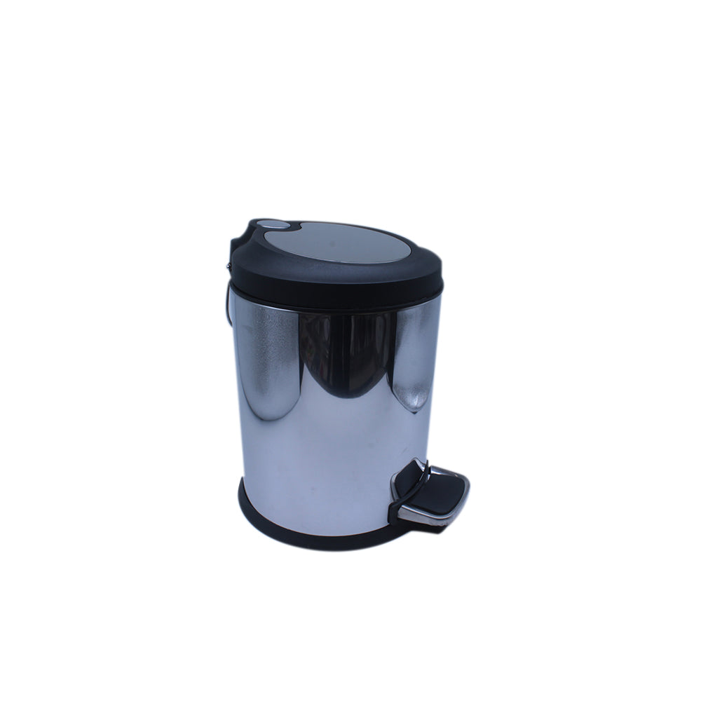 Office Pedal Dustbin 5L Black with Lid SGN518