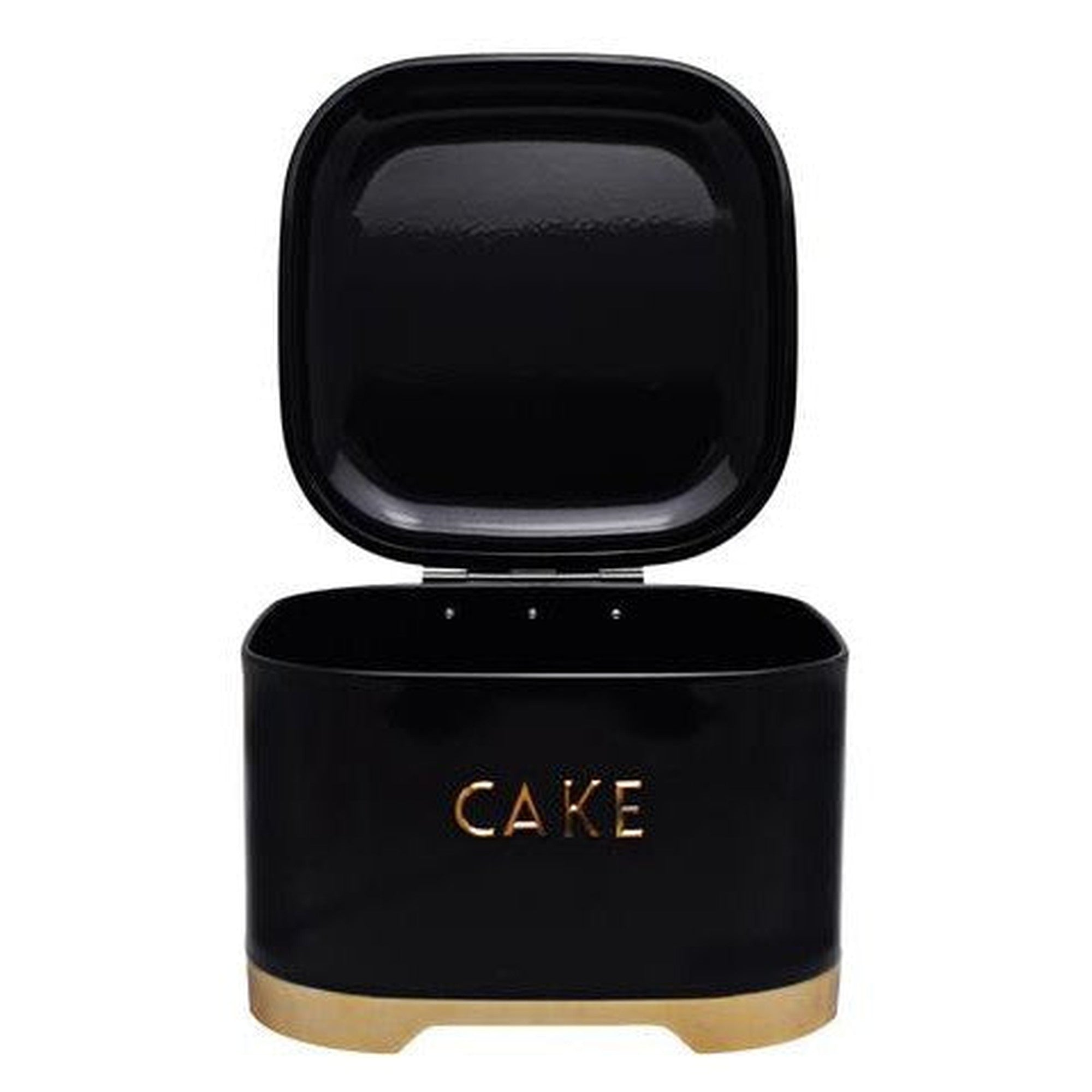 Retro Vintage Tin Cake Black Rose Gold