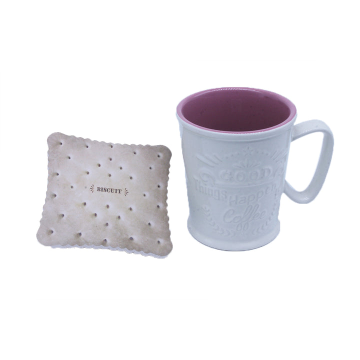 Ceramic Coffee Mug with Coaster 400ml SGN1951