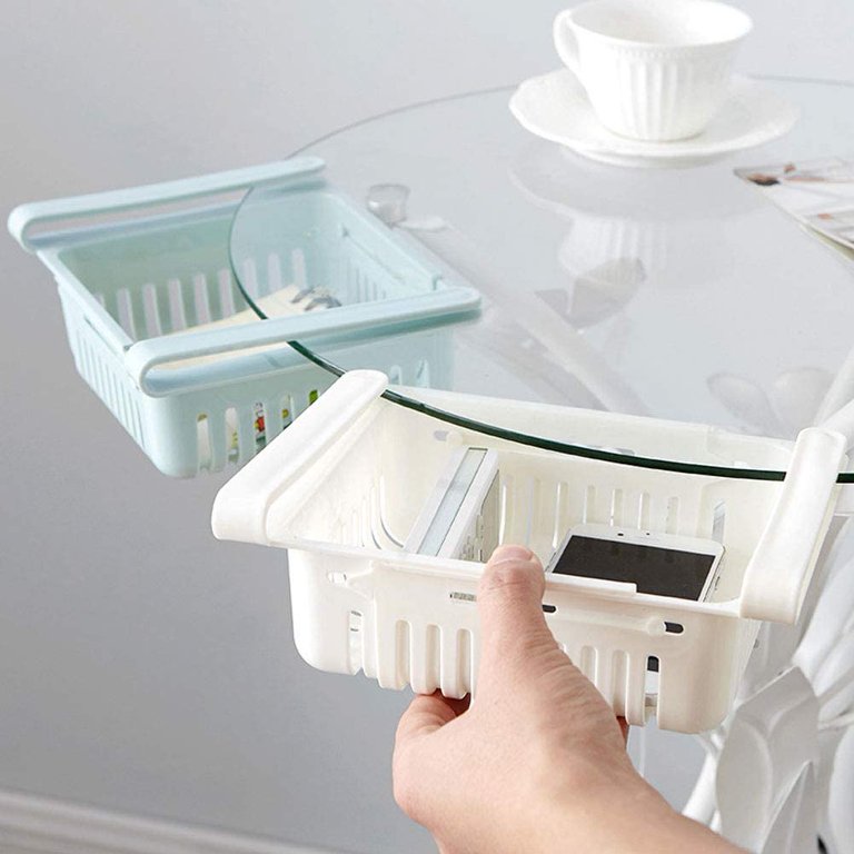 Retractable Fridge Storage Shelf Basket Small
