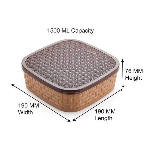 Nakoda Titan Masala Dabba Spice Box Square 1.6L Nu Ware