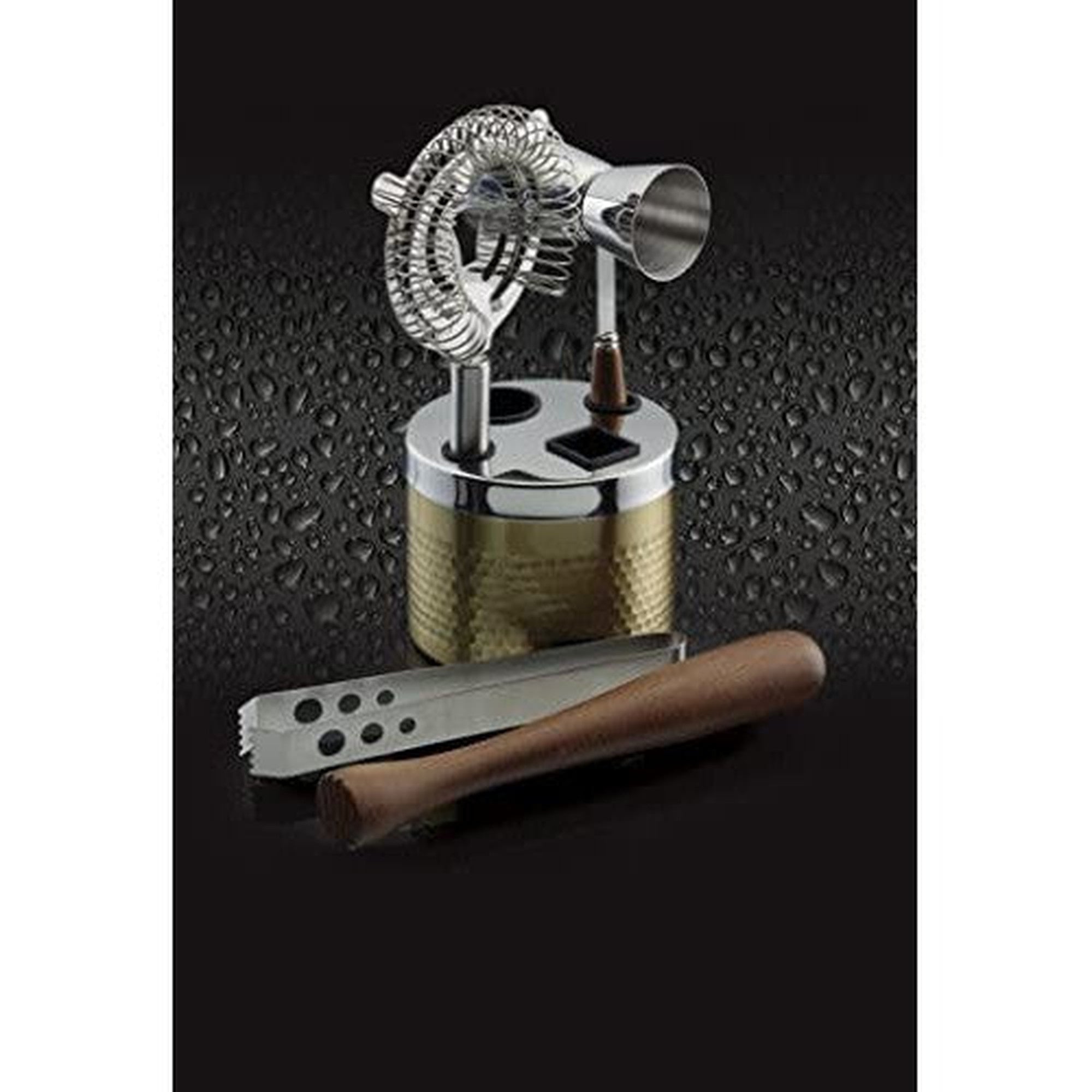 The Bar Cocktail Tool Set 5pc Brass Finish 15029