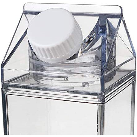 Milk Carton Bottle 500ml Acrylic Plastic