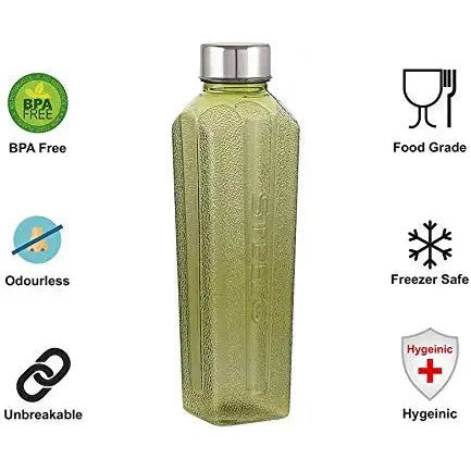 Steelo Square Sports Water Bottle 1000ml