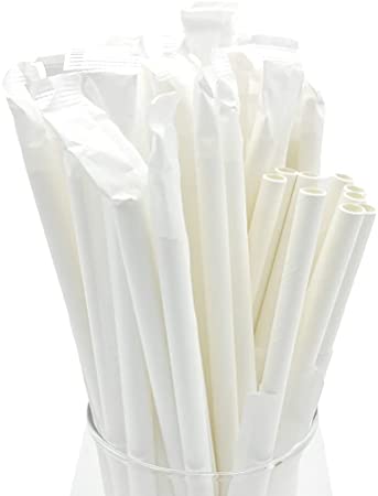 Paper Straw 6mm Wrapped  50pcs