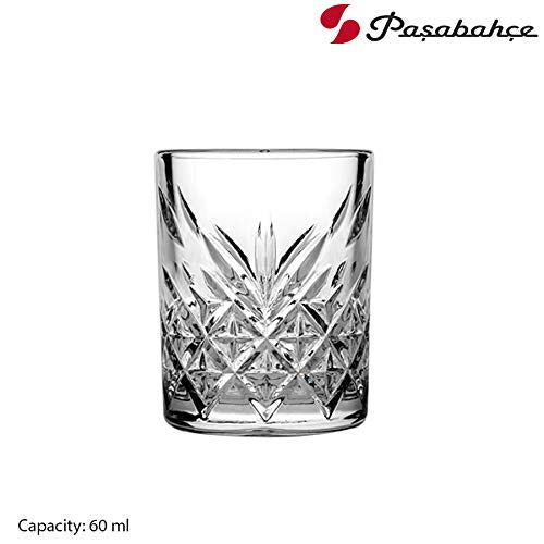 Pasabahce Timeless Shot Glass 60ml Tot Measure 4pack 23955