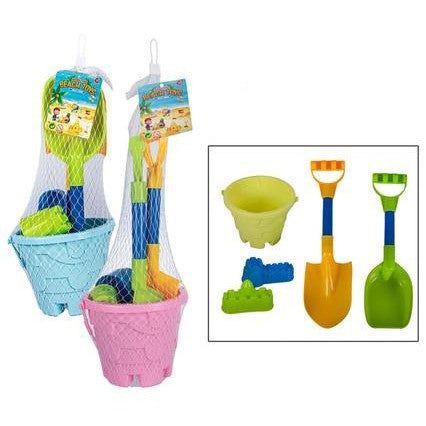 Beach Bucket Plastic 5pcs Set