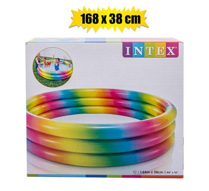 Intex Rainbow Pool Omber 3 Ring 168X38cm