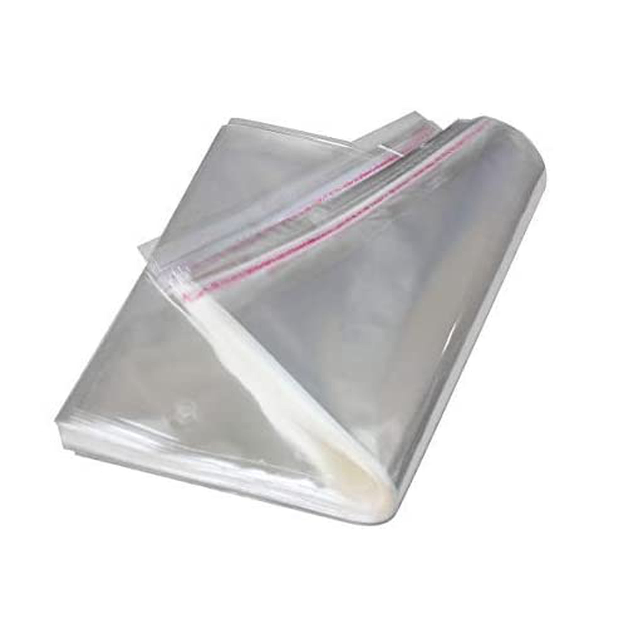 Polyprop Cellophane Selfseal Bags 24x26cm+3cm 100pack