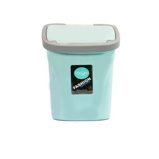Plastic Flip Top Pedal Bin Office/Kitchen Wastepaper Dustbin Blue 495