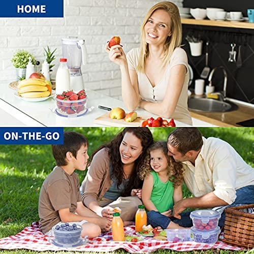 Food Saver Lunch Box Round Clip Lock 3pc Set