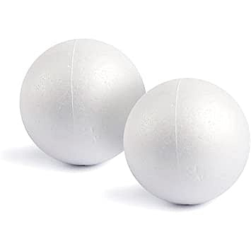 Polystyrene Styrofoam Balls 12cm 2pack