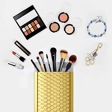 Bubble Pouch Mailer Bags Self-Seal Padded Envelope Metallic Gold