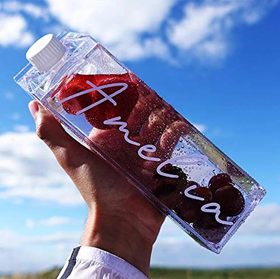 Milk Carton Bottle 500ml Acrylic Plastic