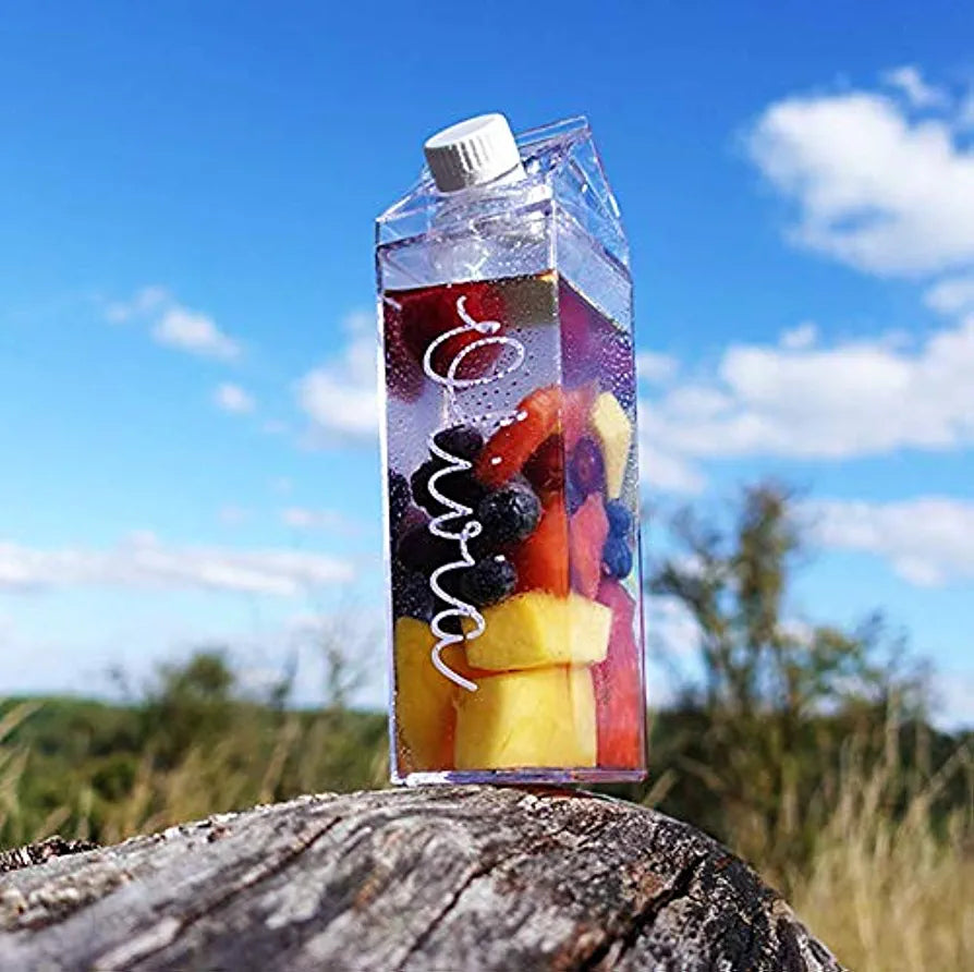 Milk Carton Bottle 500ml Acrylic Plastic