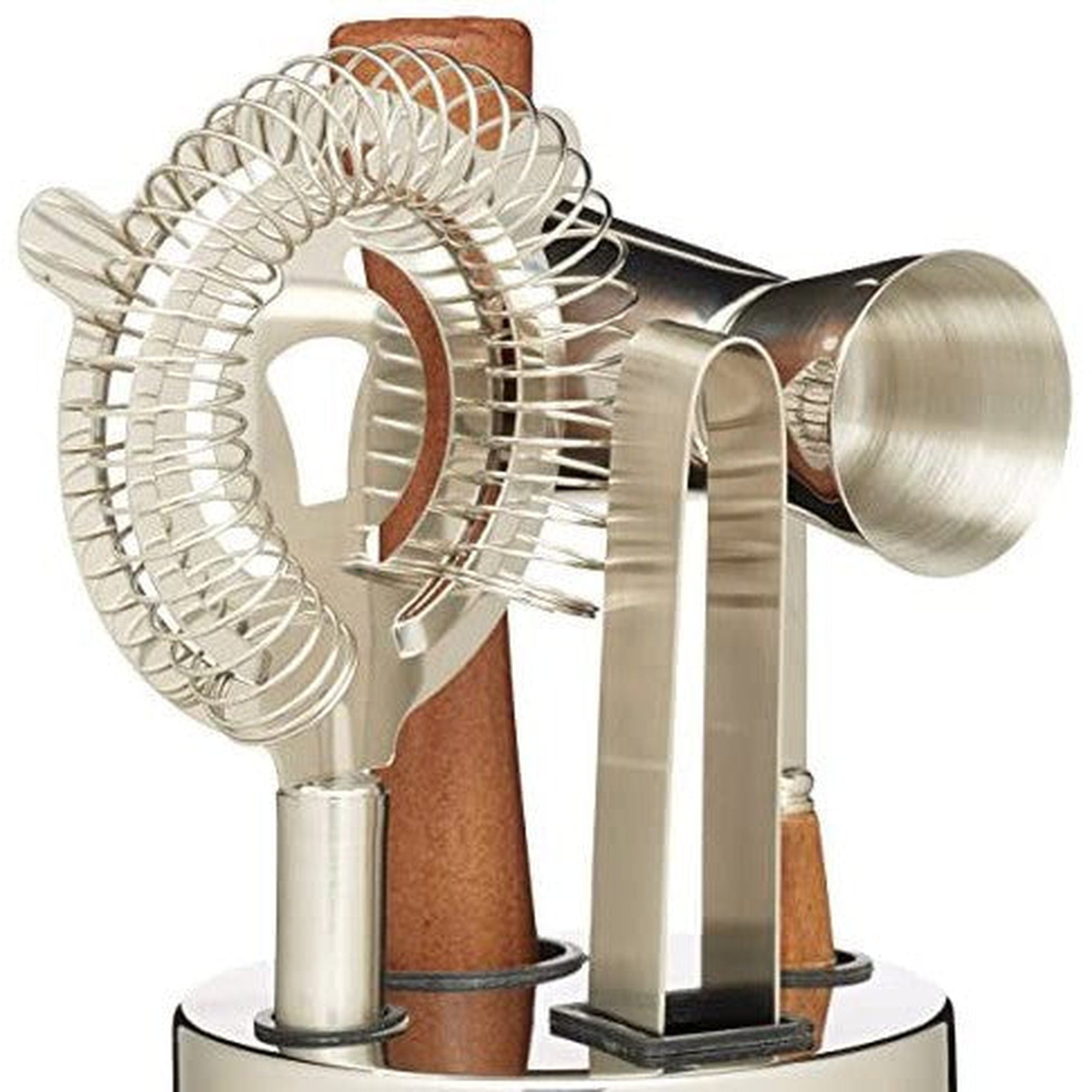 The Bar Cocktail Tool Set 5pc Brass Finish 15029