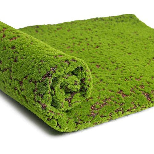 Artificial Decorative Green Algae Decorative Duckweed Grass Mat 50cmx100cm with leaves 360
