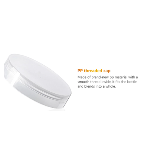 300ml PET Cosmetic Jar with Lid Crystal Clear