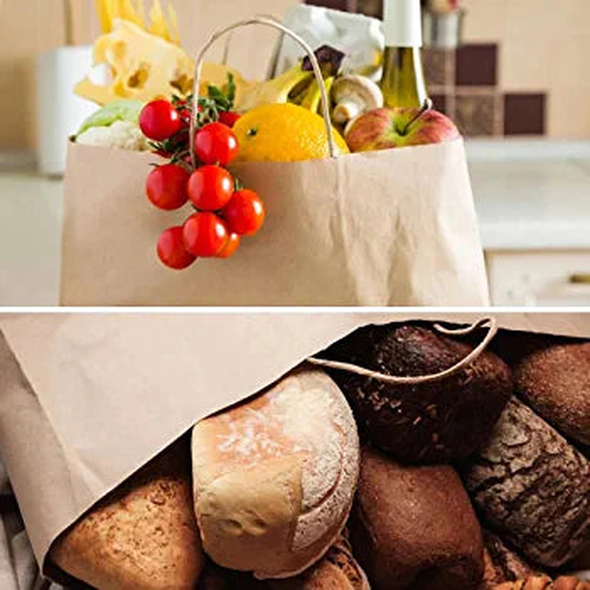 Kraft Paper Gift Shopper Bag 130gsm Landscape