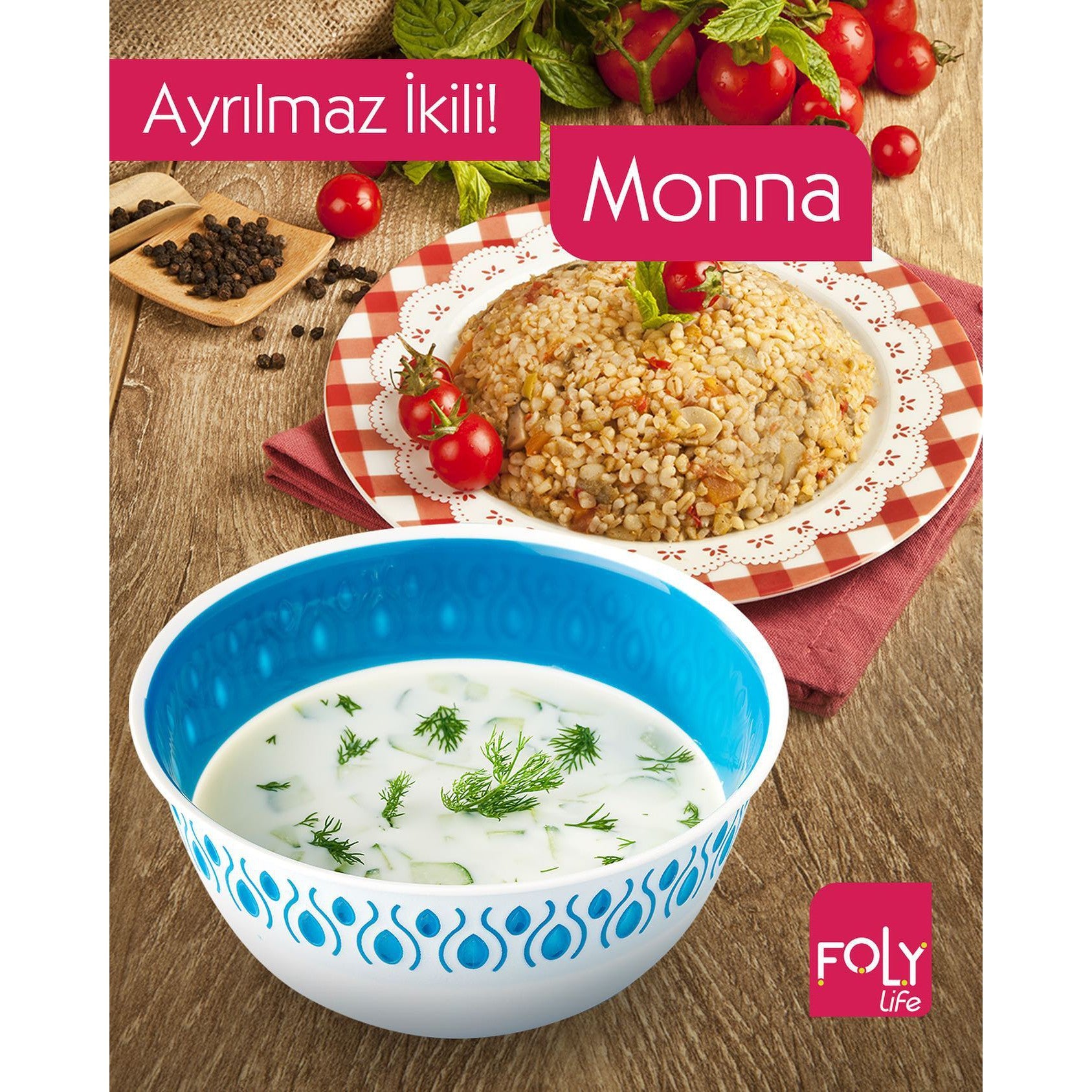 Foly Life Monna Bowl 1L Round BNM0230 Titiz