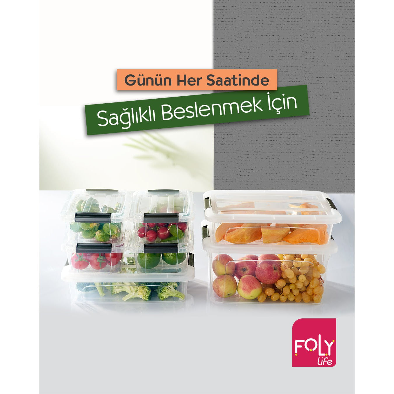 Foly Life Royal Storage Box 2.8L with Clip Lock Lid Black BNM0179W Titiz