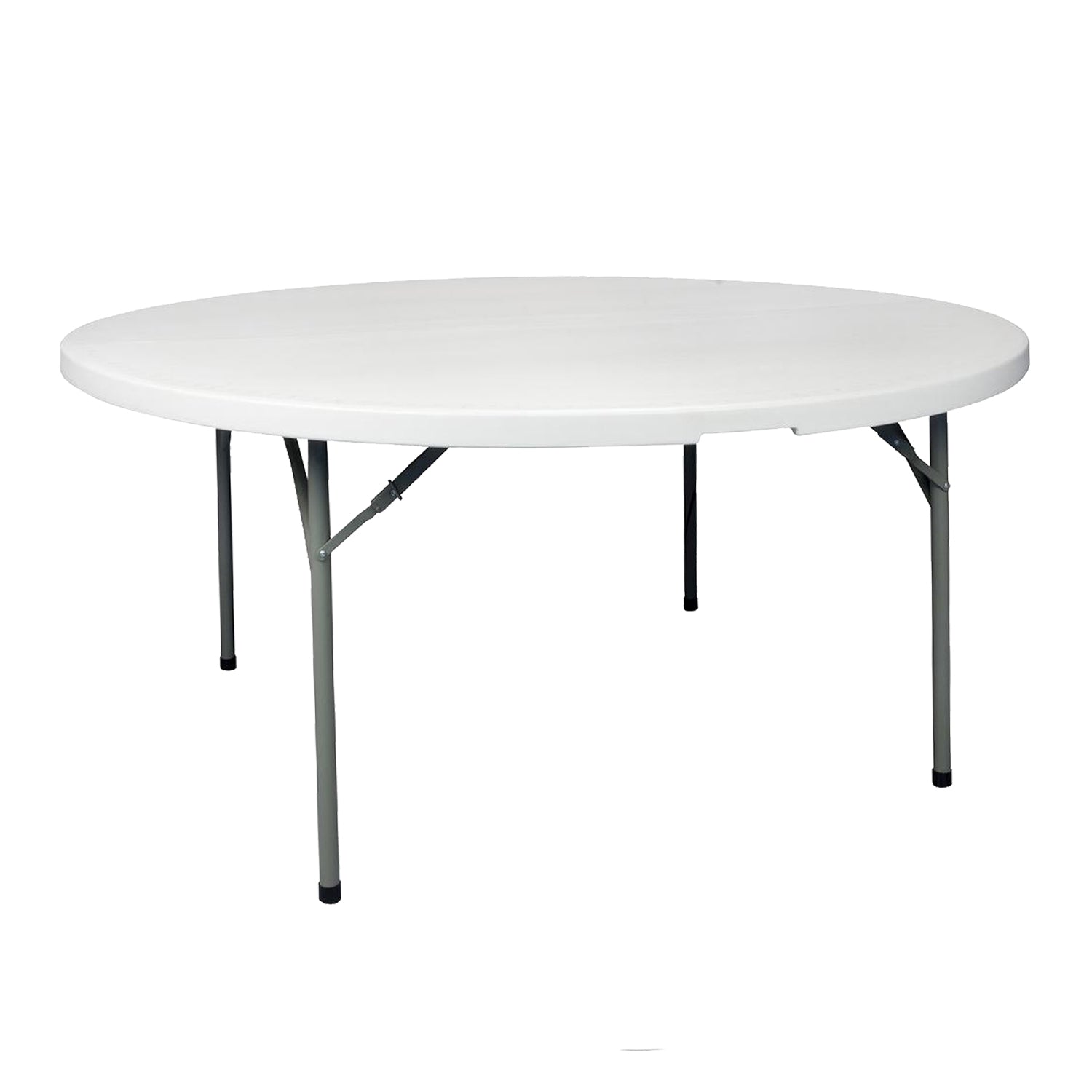 Totally Home 1.8m Round Folding Plastic Table - Trestle Table 10 to 12 Seater 44