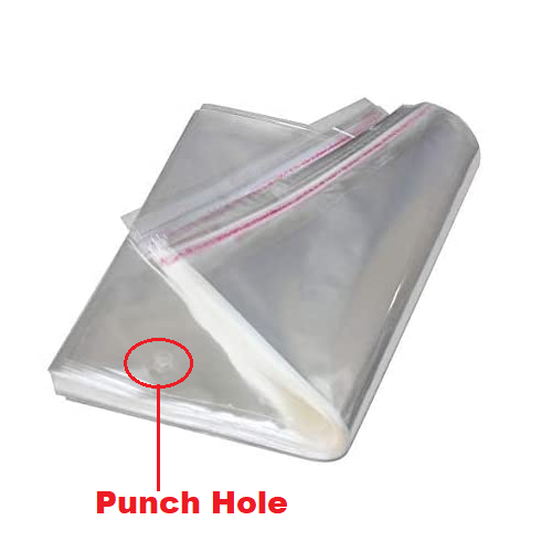 Polyprop Cellophane Selfseal Bags 25x30cm+3mm 100pack