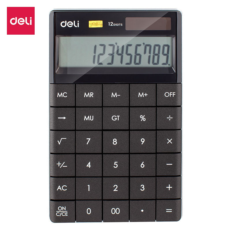 Deli Calculator 12-Digit Black