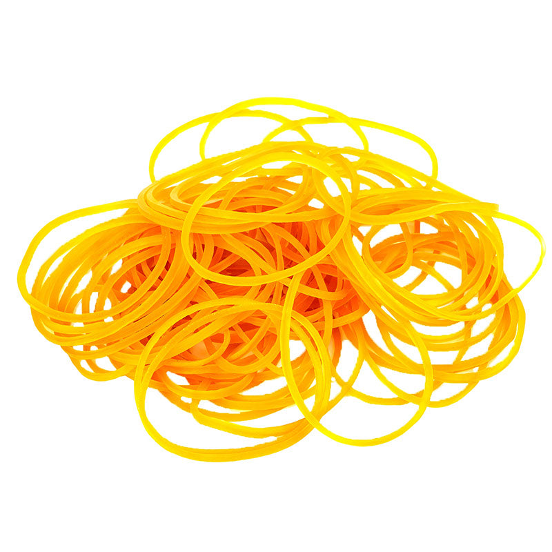 Deli Rubber Bands Round 70mm Yellow 100pcs