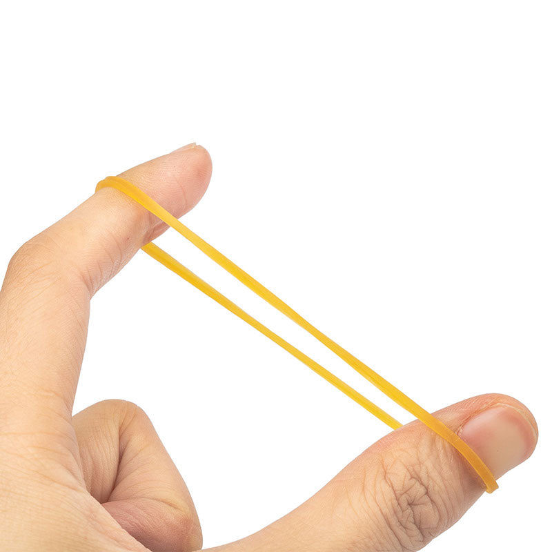 Deli Rubber Bands Round 70mm Yellow 100pcs