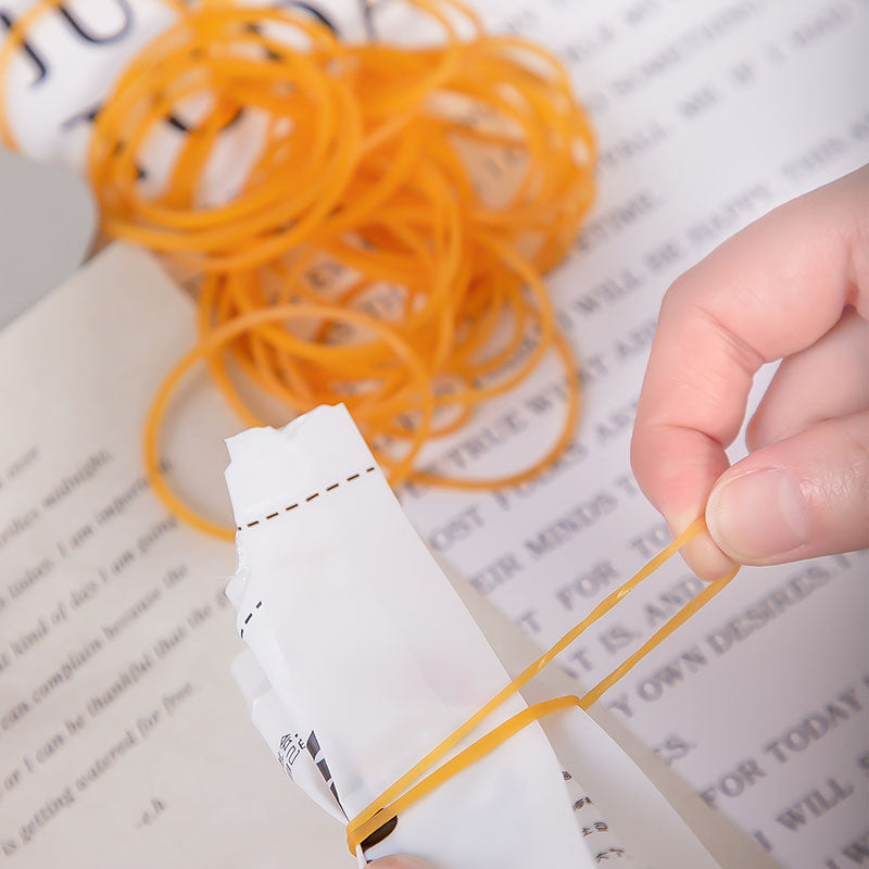 Deli Rubber Bands Round 70mm Yellow 100pcs