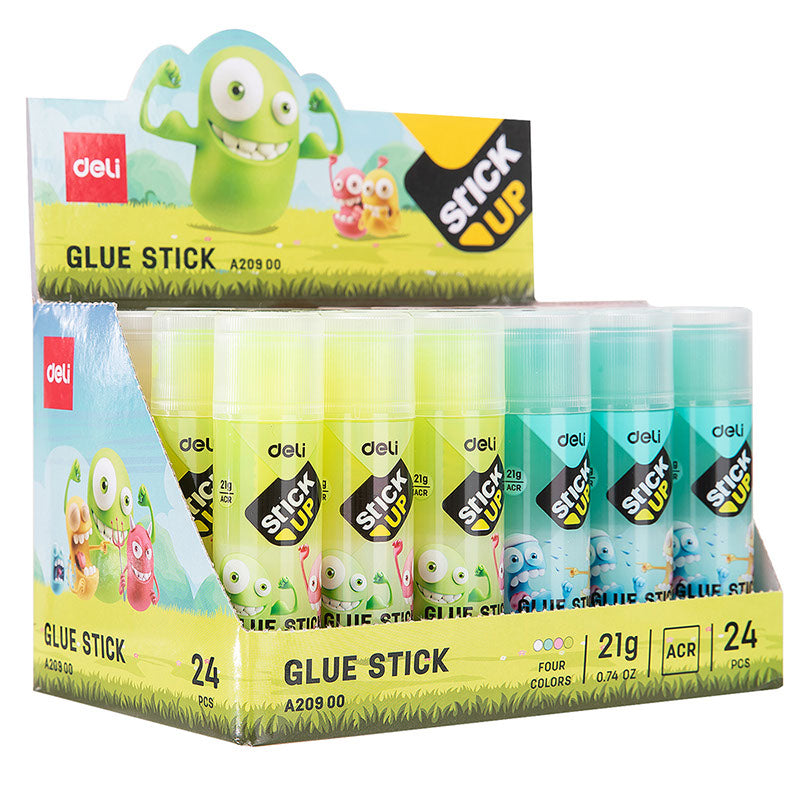 Deli Glue Stick 21g 1pc - Solvent Free Dry Slow Stick up