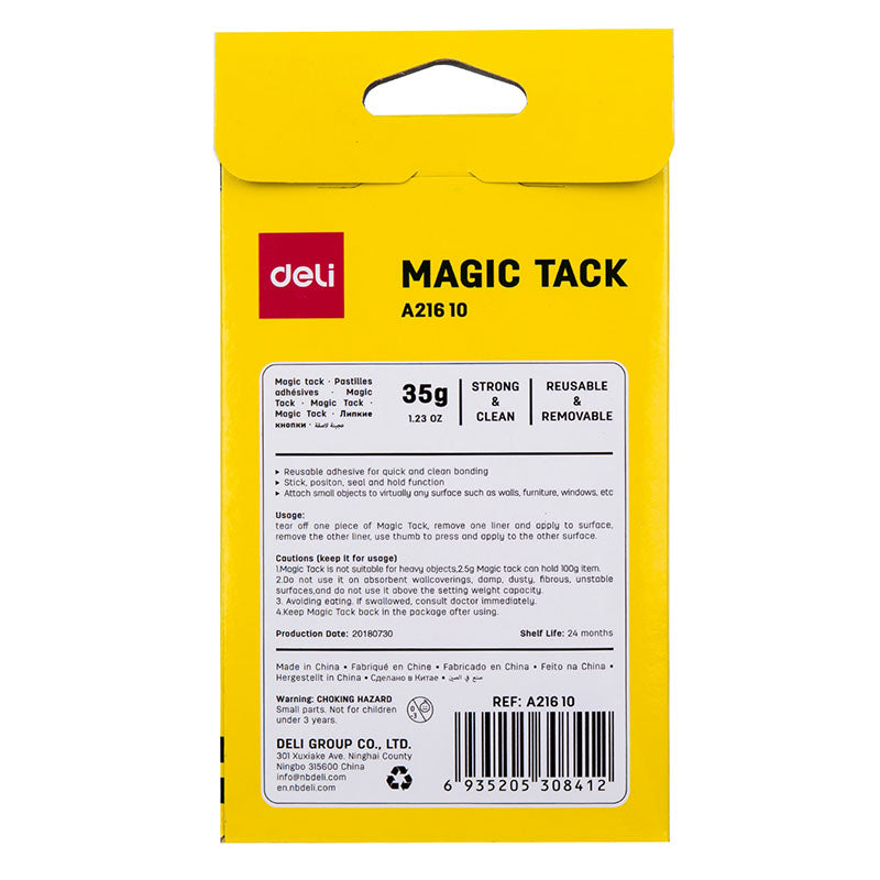 Deli Magic Tack Press Stick 1x1cm 35g